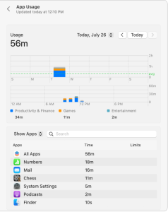 Screen Time on Mac