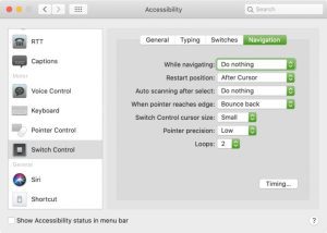 Switch Control on Mac