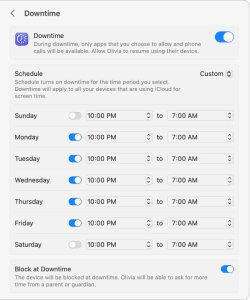 Screen Time on Mac