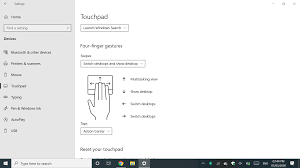 Touchpad gestures