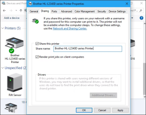 Printer Management Windows 10