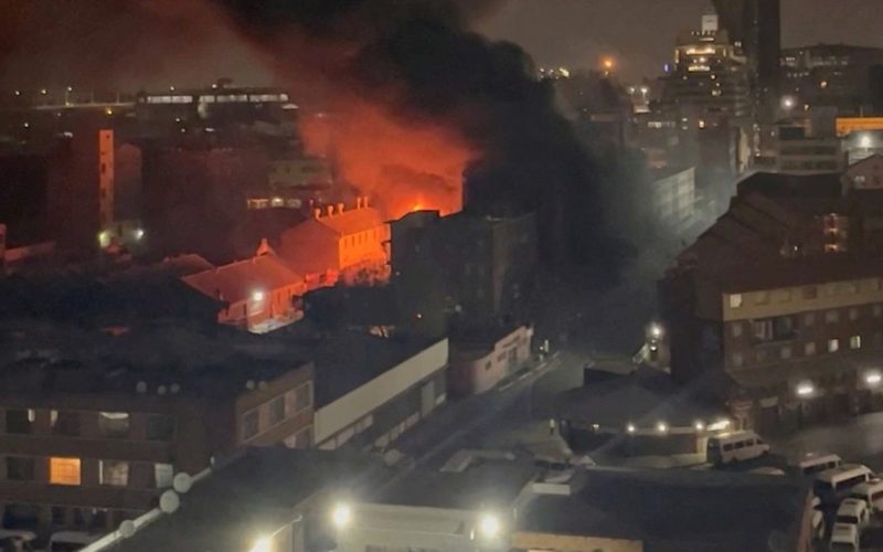 Fire in South Africa apartment