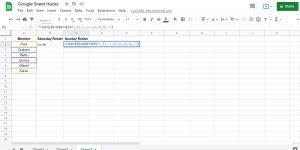 Google Sheets