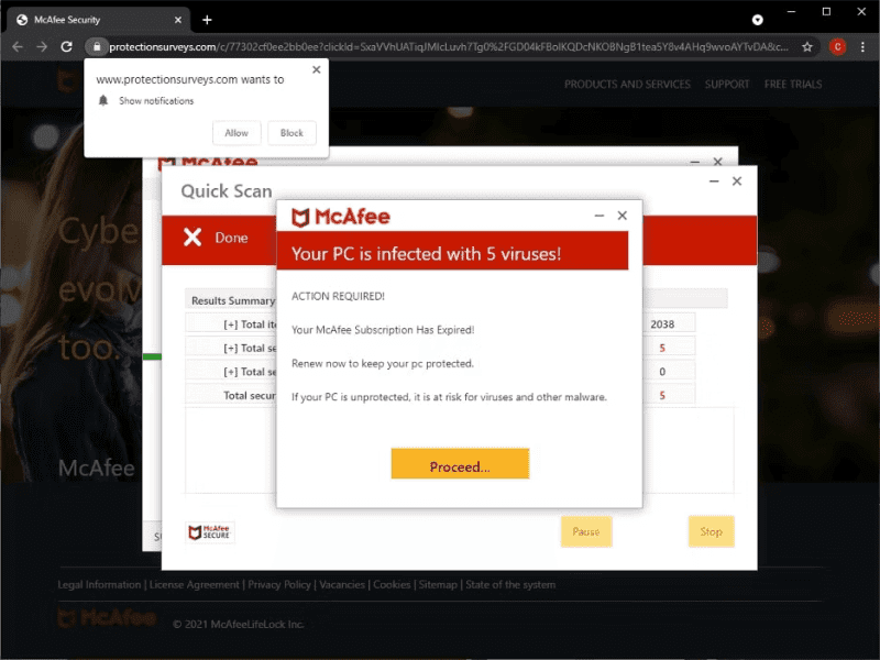 McAfee Virus Pop-Up Scam: How to Detect and Defend Against It