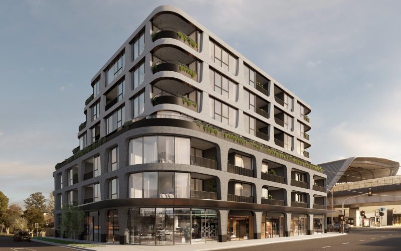 East Melbourne modern apartments construction