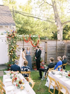 at-home wedding