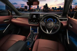 Interior of Toyota Corolla Cross