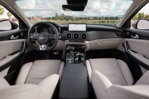 Interior of Kia stinger