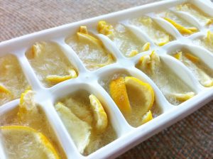 Lemon Ice Cubes for Garbage Disposal Odors