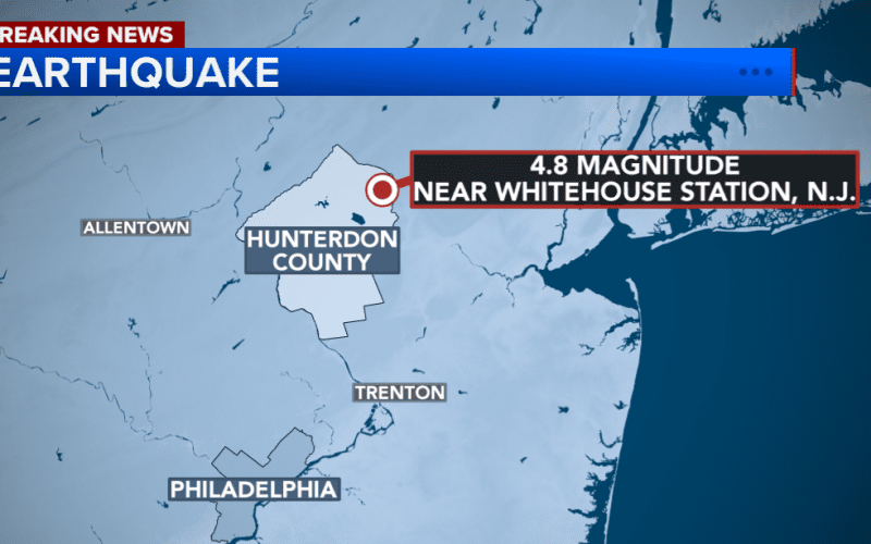 4.8 Magnitude Earthquake Shakes New York City and New Jersey