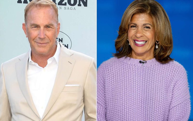 Hoda Kotb and Kevin Costner