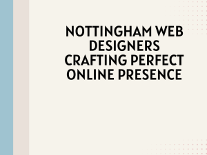 Nottingham Web Designers Crafting Perfect Online Presence