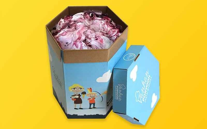 ice cream boxes