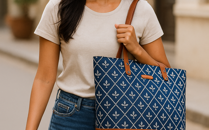 Oversized Vegan Leather Tote Bags