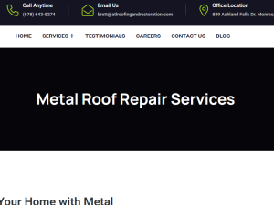metal roof repair services in atlanta