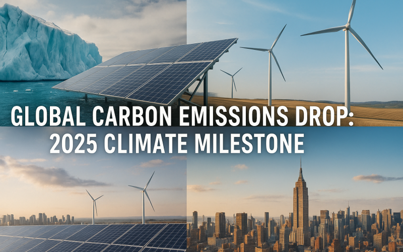 Global Carbon Emissions Drop: 2025 Climate Milestone