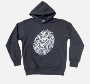 Adwysd Black Fingerprint Hoodie 300x300