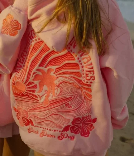 The Pink Palm Puff: A Blend of Style, Comfort, and Timeless Appeal