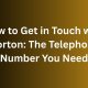 How to Get in Touch with Norton The Telephone Number You Need