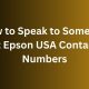 How to Speak to Someone at Epson USA Contact Numbers
