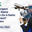 Can Passengers Request A Name Correction On A Delta Airlines Ticket