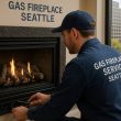 Gas Fireplace Service Seattle by professional technician ensuring safe and efficient heating.