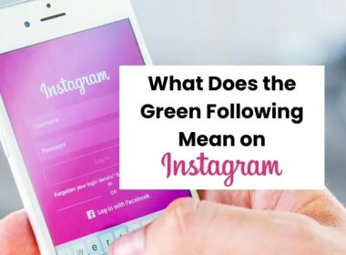 Green Following Button on instagram