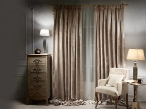 Brown Suede Curtains