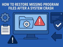 How to Restore Missing Program Files After a System Crash