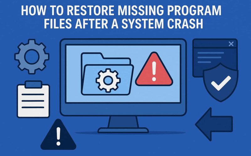 How to Restore Missing Program Files After a System Crash