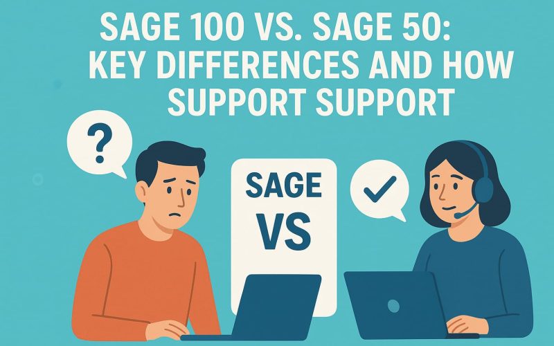 Sage 100 vs. Sage 50 Key Differences and How Support Services Differ