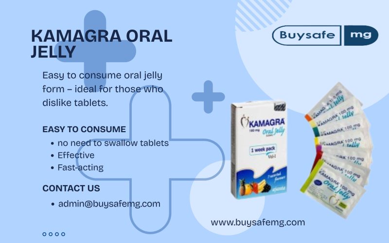 Kamagra Oral Jelly 100mg sachets in multiple flavors – fast ED relief