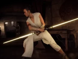 Rey Skywalker yellow lightsaber