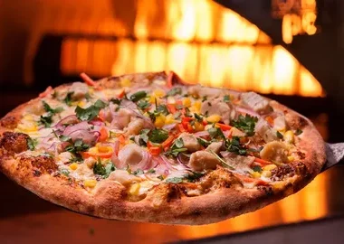 Mobile pizza catering