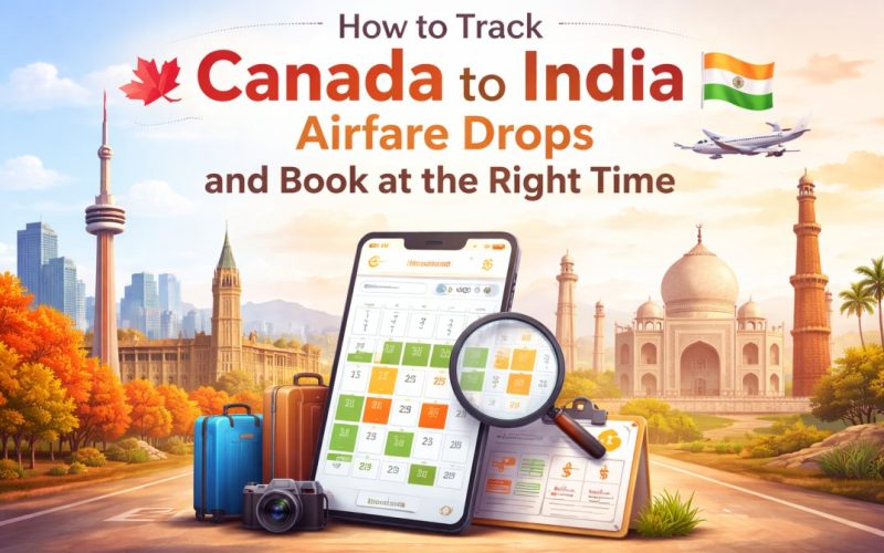 Canada to India flight