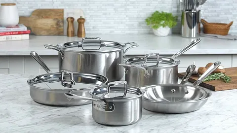 Stainless steel serveware