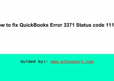 FQuickBooks Error 3371
