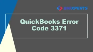 FQuickBooks Error 3371