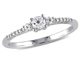 Silver Diamond Rings