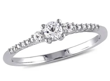 Silver Diamond Rings