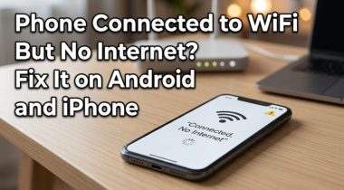 Phone connected to WiFi but no internet showing on smartphone screen - TechNexa Hub