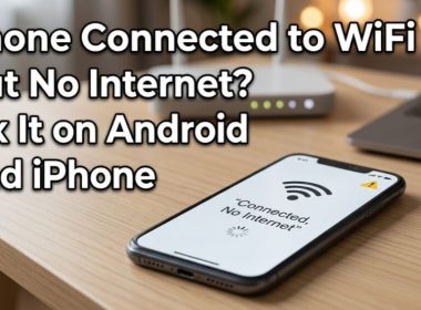 Phone connected to WiFi but no internet showing on smartphone screen - TechNexa Hub