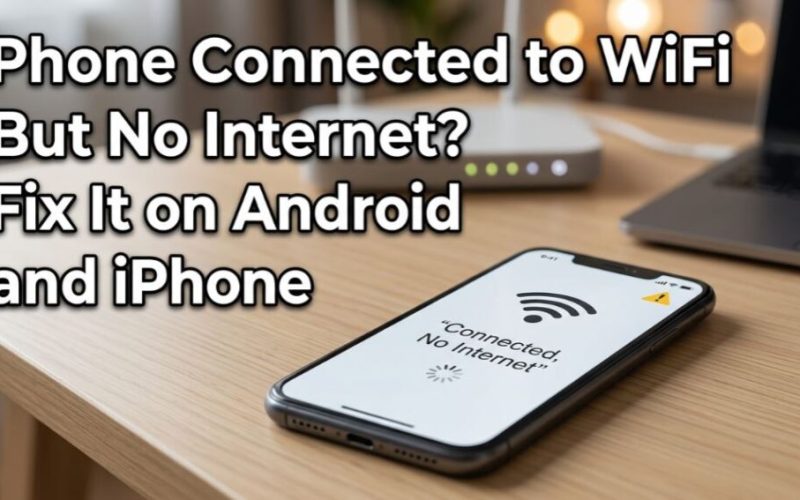 Phone connected to WiFi but no internet showing on smartphone screen - TechNexa Hub