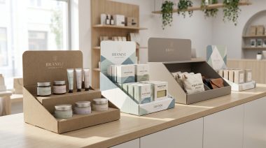 Custom display boxes designed for attractive retail product presentation and improved brand visibility.